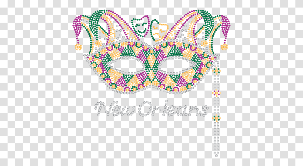 Mardi Gras Rhinestone Mask With Jester Crown Mask, Parade, Rug, Carnival, Crowd Transparent Png