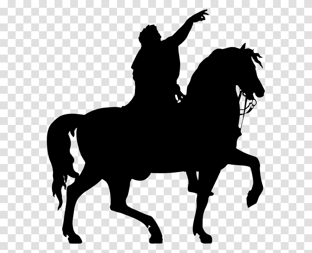 Marehorsesilhouette Windsor Great Park Equestrian Statue Of George Iii, Gray, World Of Warcraft Transparent Png