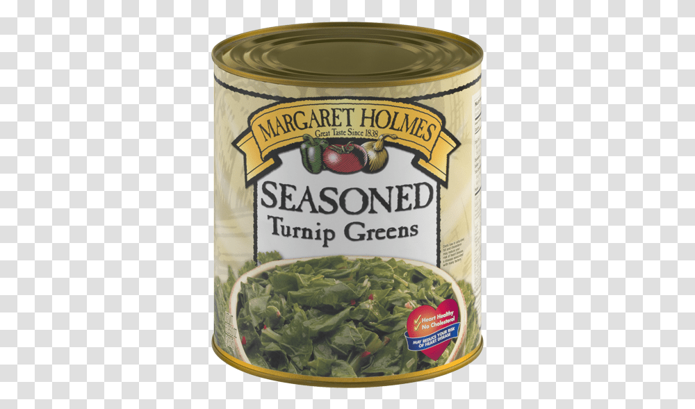 Margaret Holmes Seasoned Turnip Greens Margaret Holmes Green Beans, Plant, Tin, Food, Canned Goods Transparent Png