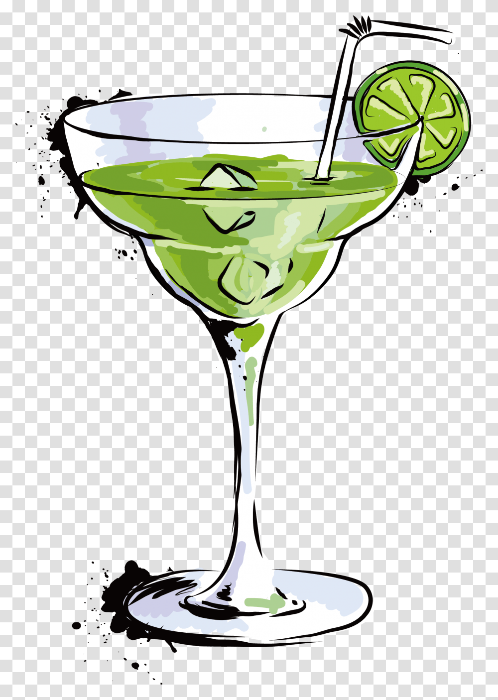 Margarita Cartoon, Cocktail, Alcohol, Beverage, Drink Transparent Png