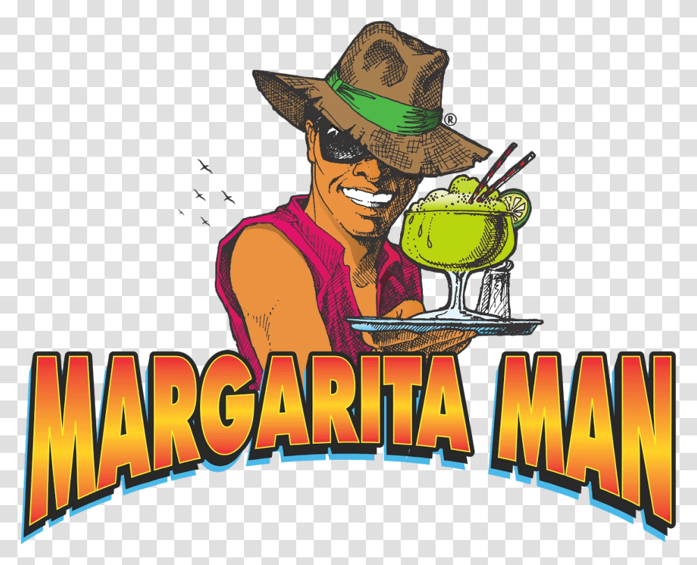 Margarita Man, Hat, Person, Advertisement Transparent Png