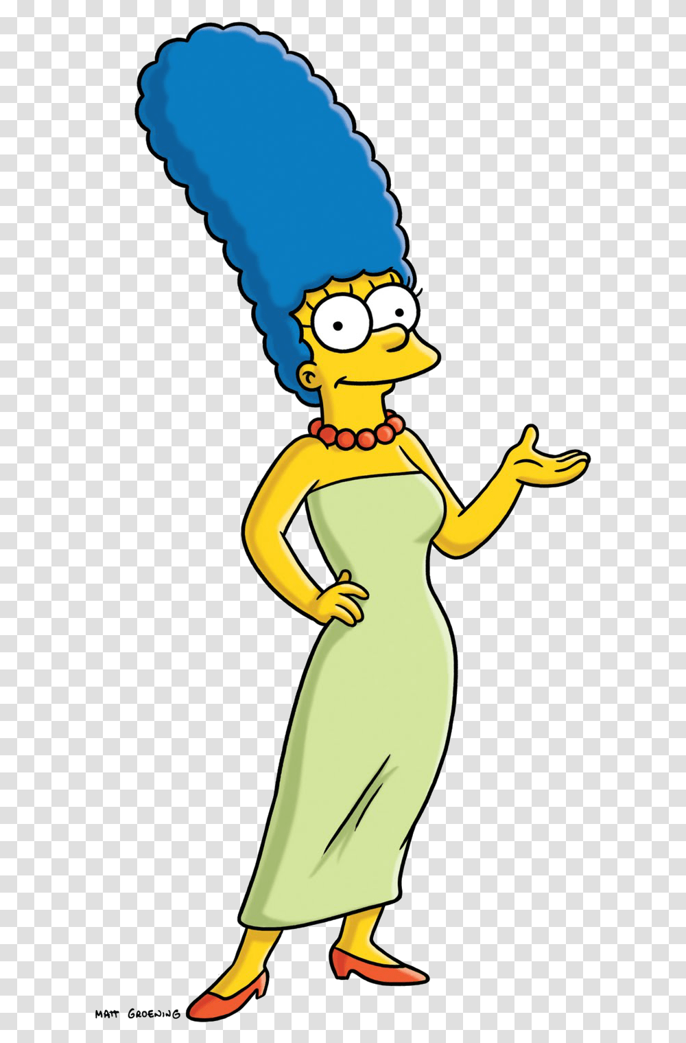Marge Simpson, Dress, Hair, Face Transparent Png