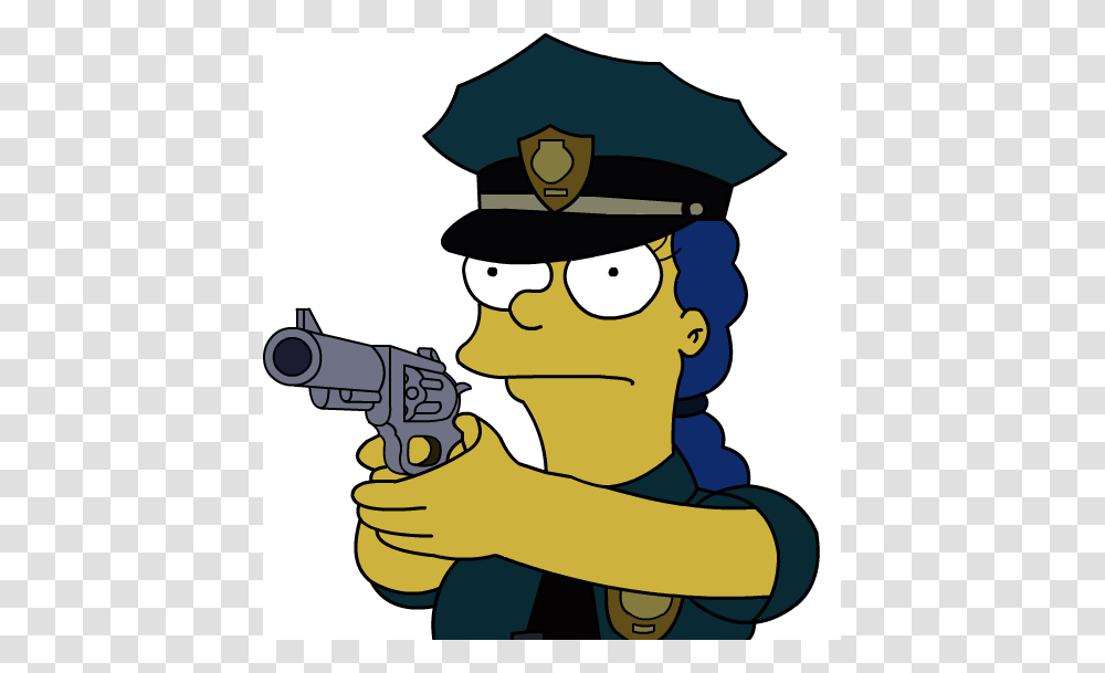 Marge Simpson, Person, Human, Gun, Weapon Transparent Png