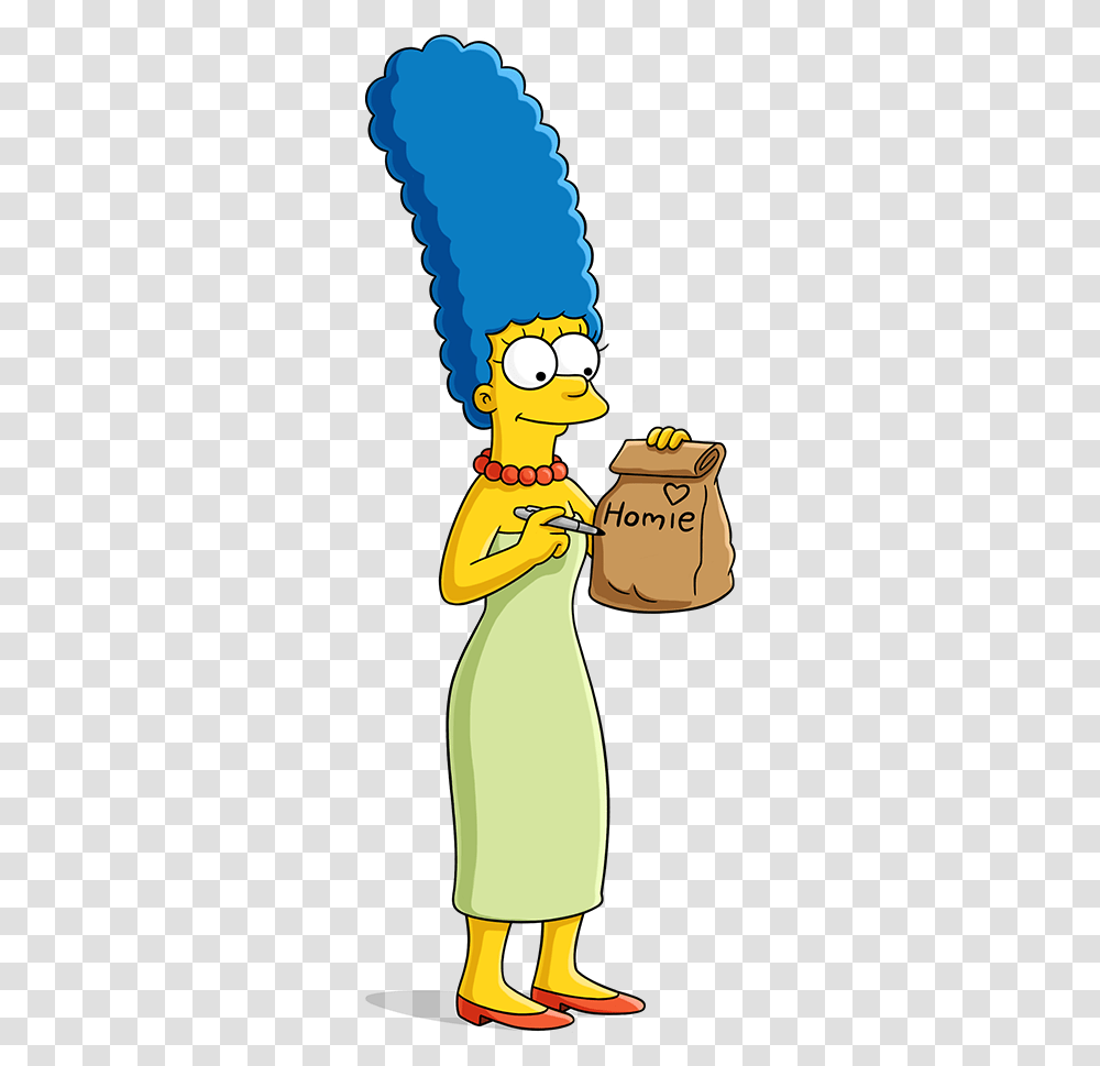 Marge Simpson, Bag, Sack, Label Transparent Png