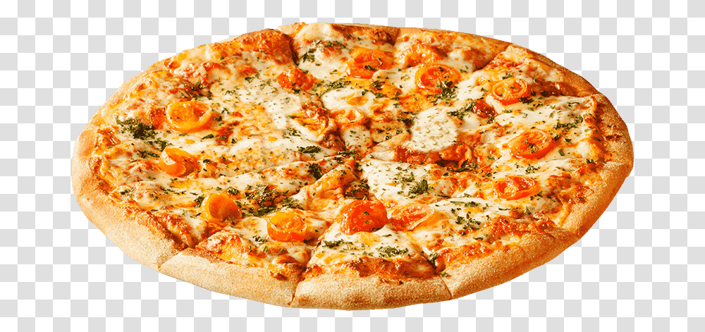 Margherita Chicken Pizza Image, Food, Dish, Meal, Potted Plant Transparent Png