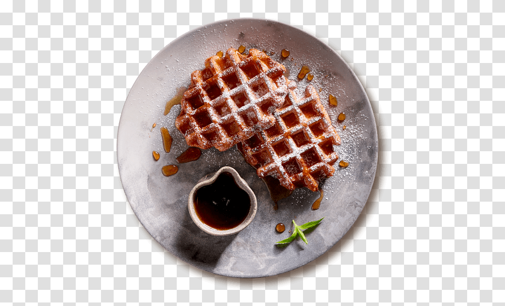 Margherita Top View Waffle, Food, Gingerbread, Cookie, Biscuit Transparent Png