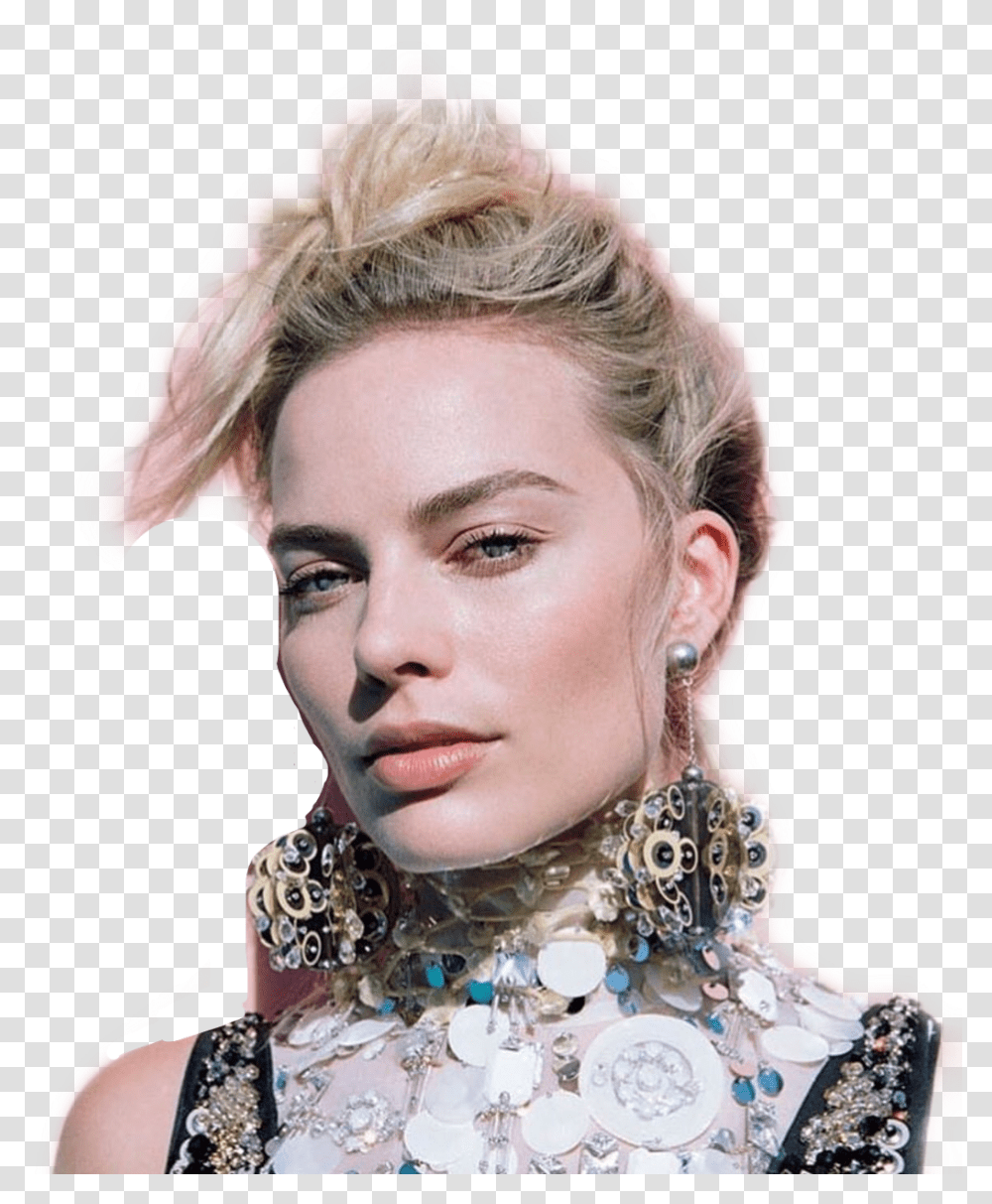 Margot Robbie Harley Quinn Max Doyle, Face, Person, Accessories, Jewelry Transparent Png