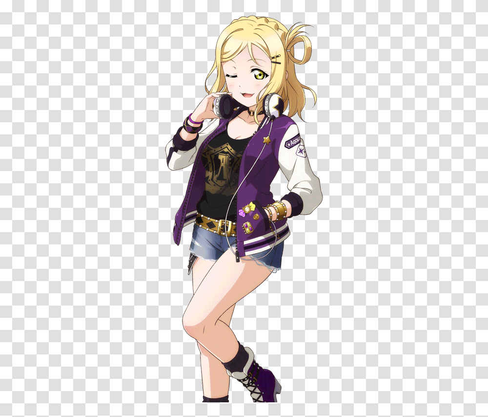 Mari Ohara Anime Love Fictional Character, Person, Human, Clothing, Costume Transparent Png