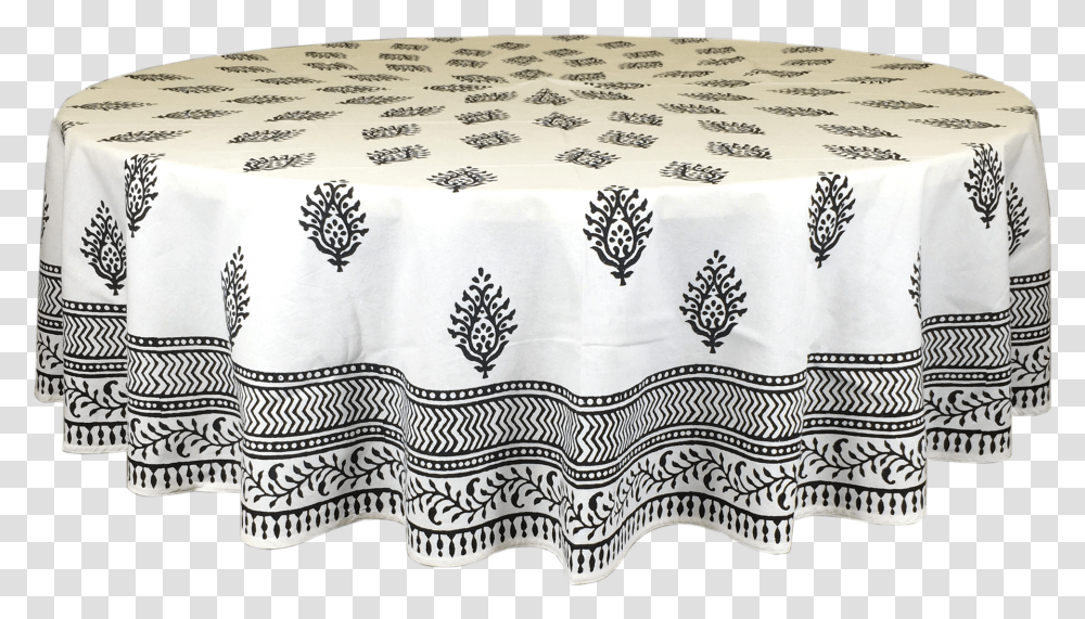 Maria Black Pacific Rose Textiles Table Cloth, Tablecloth, Rug Transparent Png