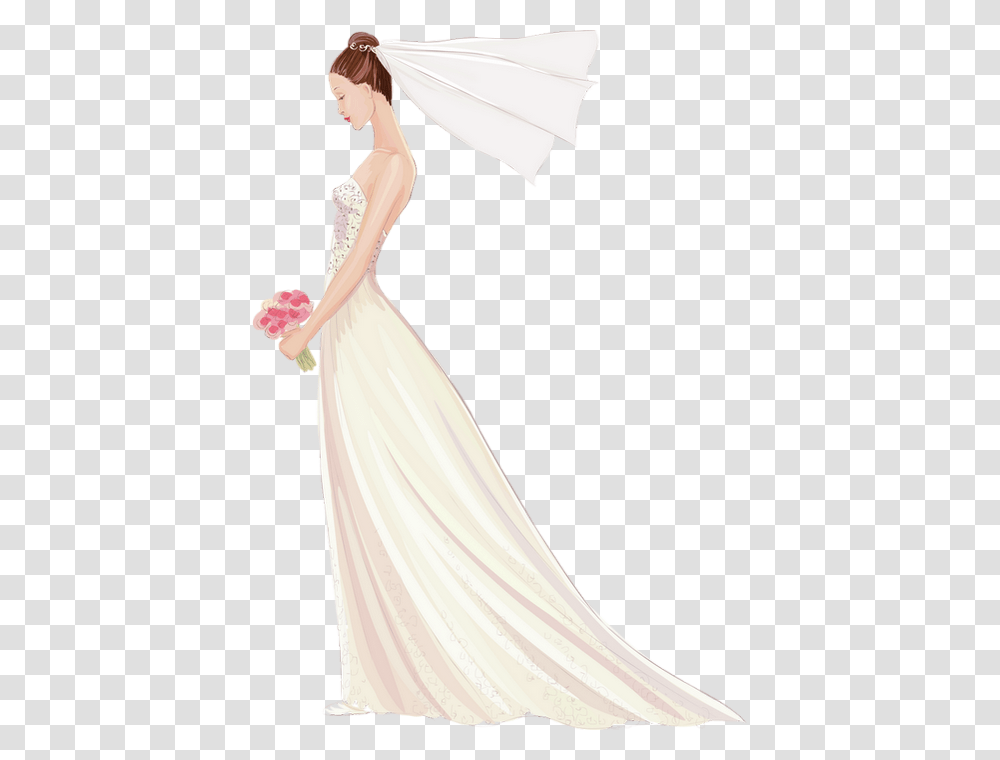 Mariage Marie Dessin Tube Marie, Female, Wedding Gown, Robe Transparent Png