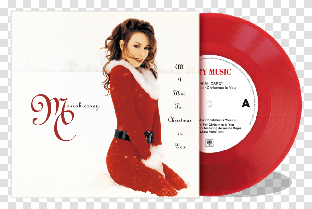 Mariah Carey Christmas 25th Anniversary, Person, Label, Paper Transparent Png