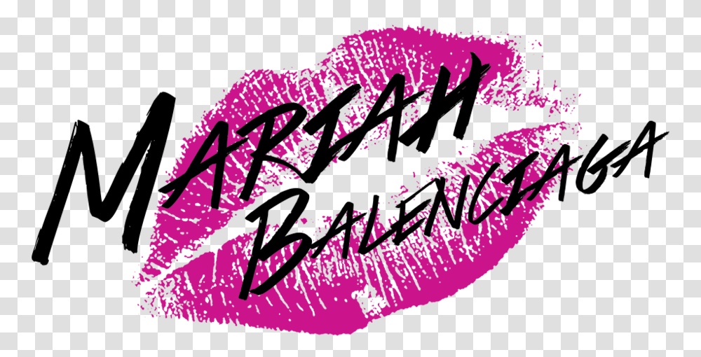 Mariah Paris Balenciaga Kiss For You, Text, Calligraphy, Handwriting, Label Transparent Png