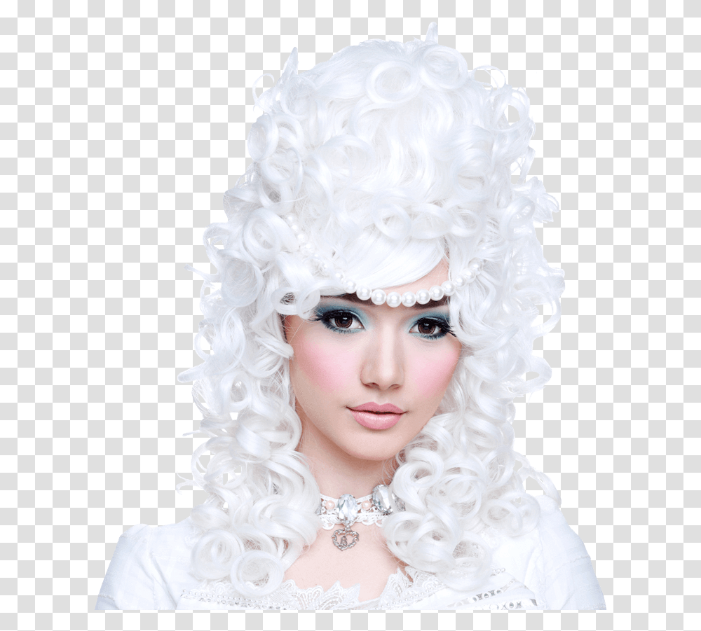 Marie Antoinette White Wig Headpiece, Hair, Wedding Cake, Dessert, Food Transparent Png
