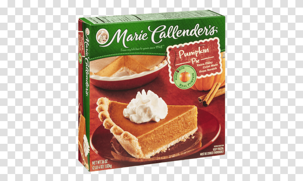 Marie Callender's Pumpkin Pie, Food, Cream, Dessert, Plant Transparent Png