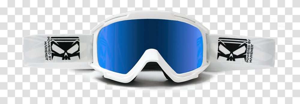 Mariener Motocross Goggles White Ice Blue Symmetry, Accessories, Accessory, Sunglasses Transparent Png