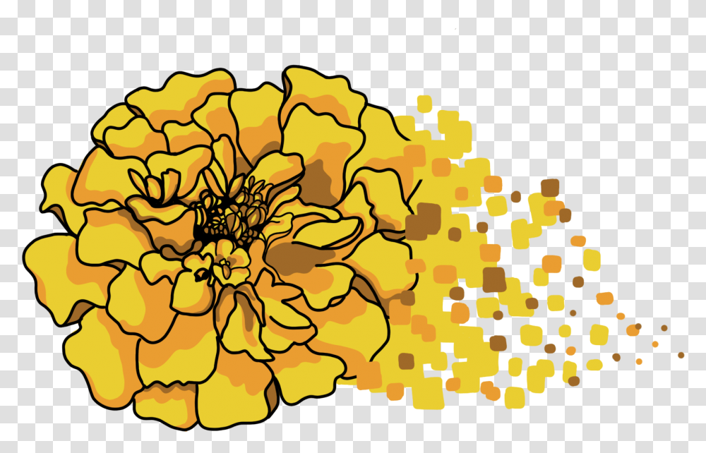 Marigold 1 Decorative, Pattern, Map, Diagram, Rock Transparent Png