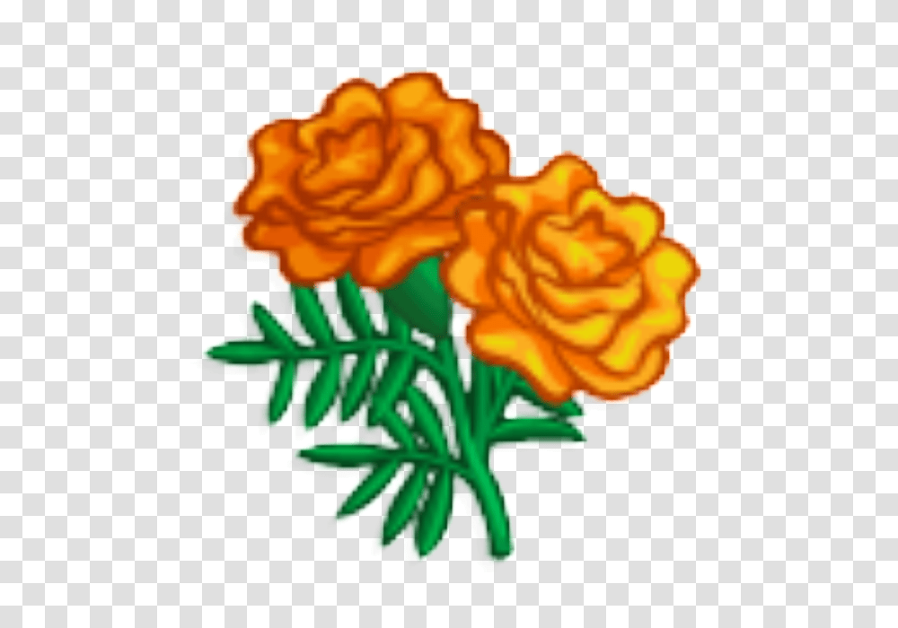 Marigold Clipart, Rose, Flower, Plant, Animal Transparent Png