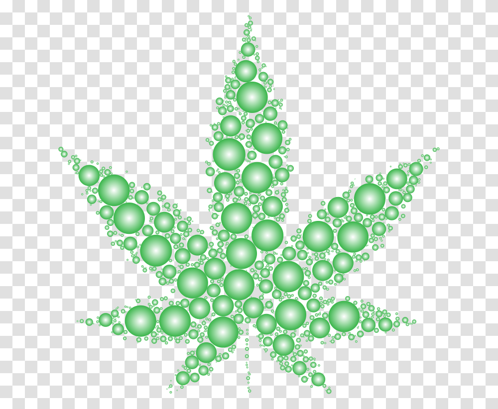 Marijuana Leaf Circles Prismatic Pot Leaf Svg Free, Star Symbol, Ornament, Pattern Transparent Png
