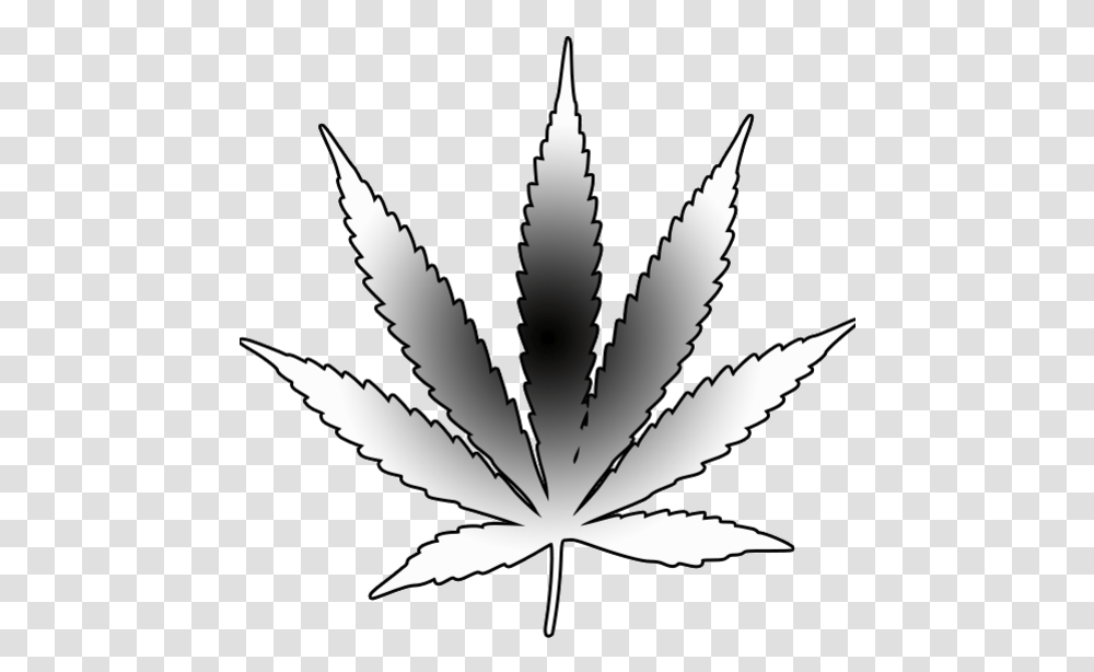 Marijuana Leaf Silhouette Pot Leaf Tattoo Outline, Plant, Skin, Stencil, Weed Transparent Png