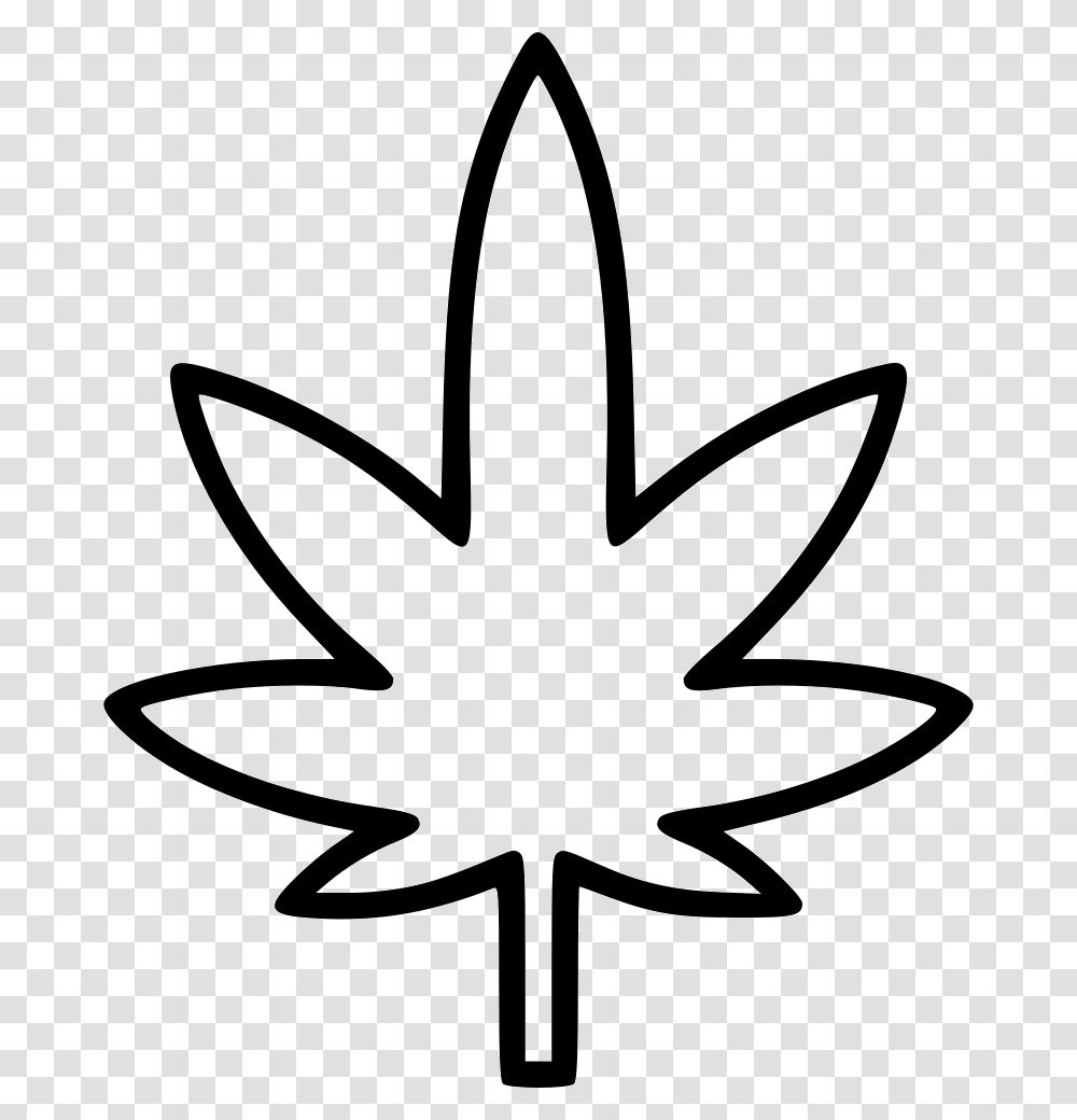 Marijuana Line Art, Stencil, Leaf, Plant Transparent Png