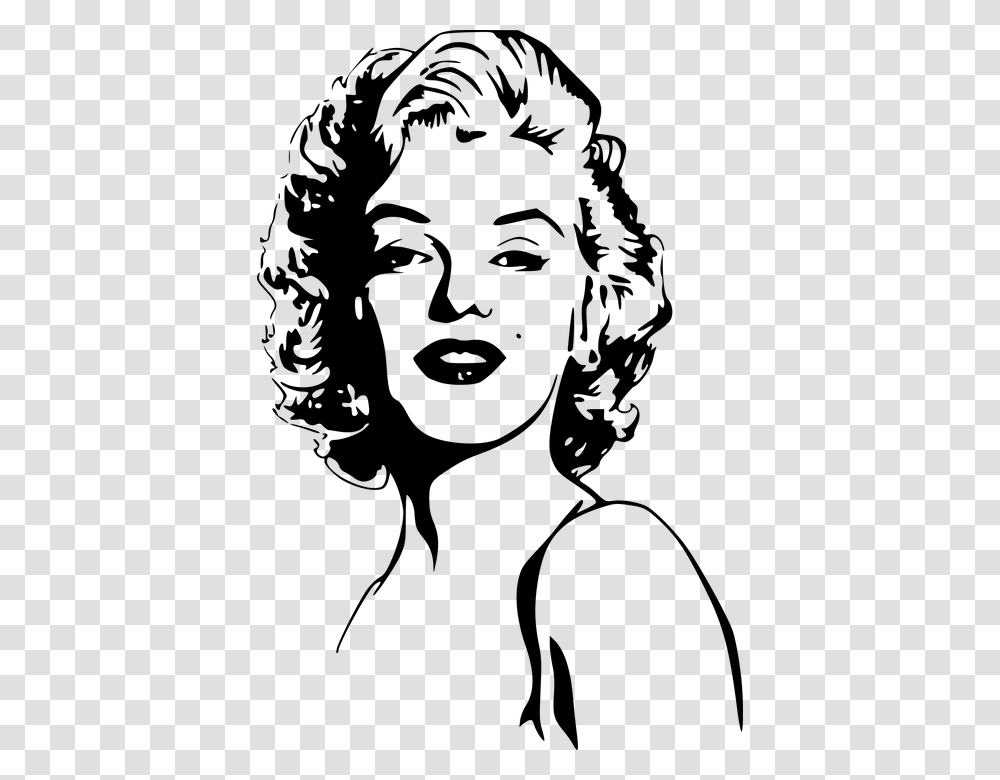 Marilyn Monroe, Celebrity, Gray, World Of Warcraft Transparent Png
