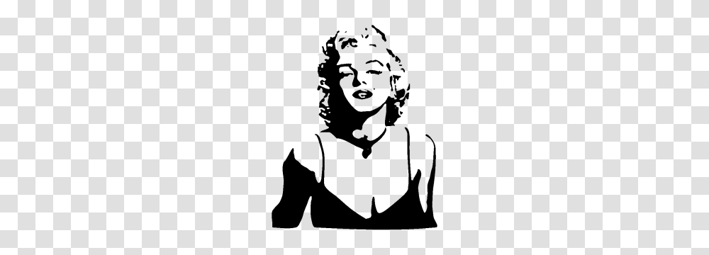 Marilyn Monroe, Celebrity, Stencil, Person, Human Transparent Png