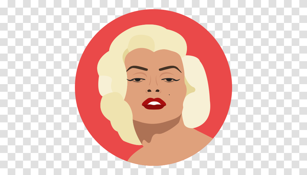 Marilyn Monroe Icon, Face, Person, Smile, Head Transparent Png