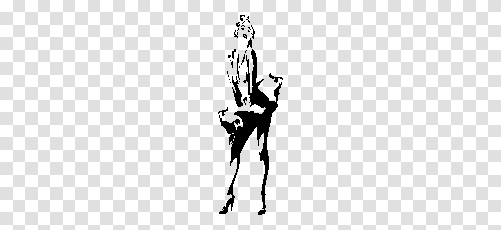 Marilyn Monroe Large, Bow, Stencil, Dance, Person Transparent Png