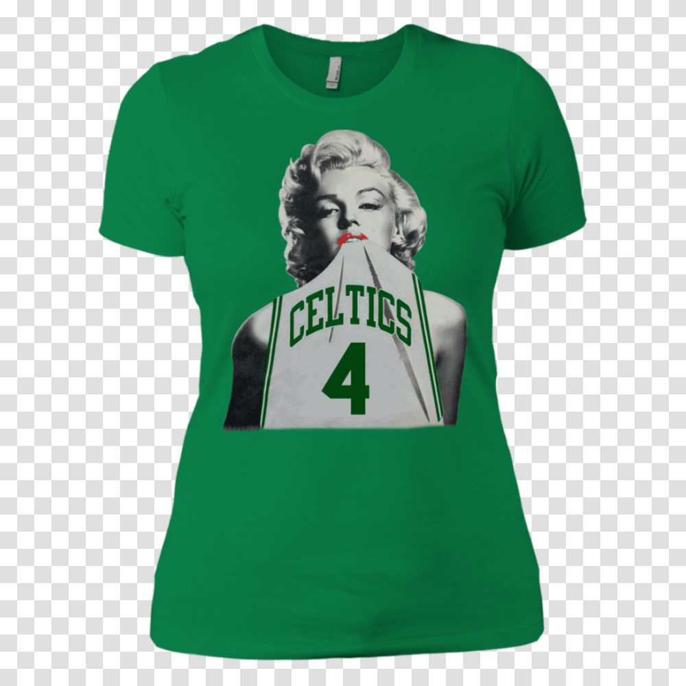 Marilyn Monroe Wearing A Isaiah Thomas Celtics T Shirt Mun Fashion, Apparel, T-Shirt Transparent Png
