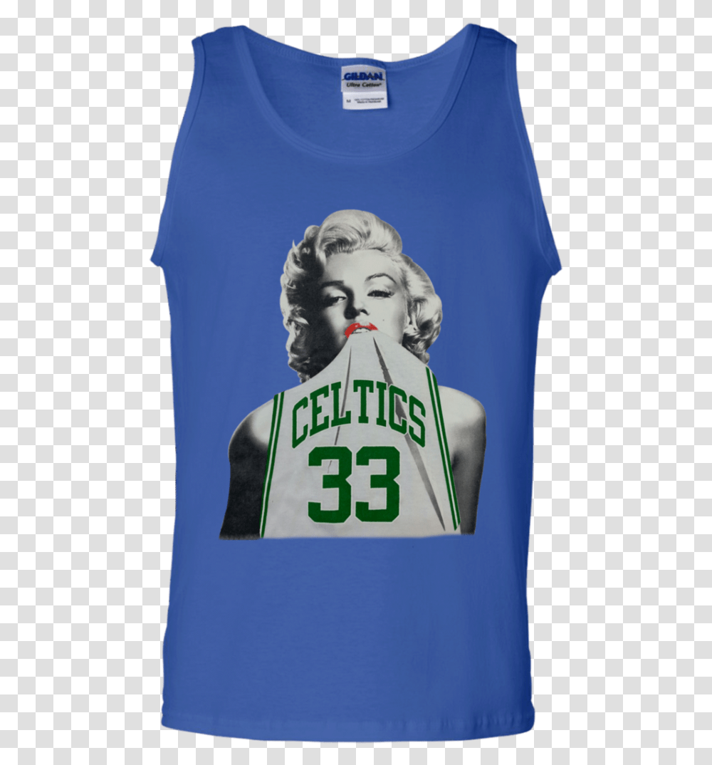 Marilyn Monroe Wearing A Larry Bird Celtics T Shirt Marilyn Monroe, Apparel, T-Shirt, Sleeve Transparent Png