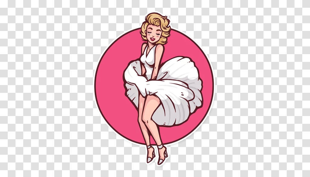 Marilyn Stickers Set For Telegram, Dance, Female, Leisure Activities Transparent Png