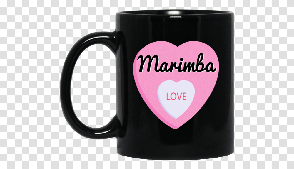 Marimba Love Valentine's Day Hearts Coffee Mug Black Beer Stein, Coffee Cup, Latte, Beverage, Drink Transparent Png