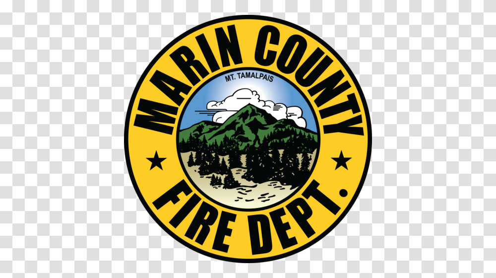 Marin County Fire, Logo, Outdoors, Emblem Transparent Png