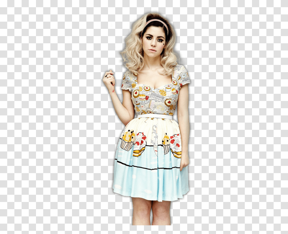 Marina And The Diamonds Marina And The Diamonds Electra Heart Outfits, Dress, Female, Person Transparent Png
