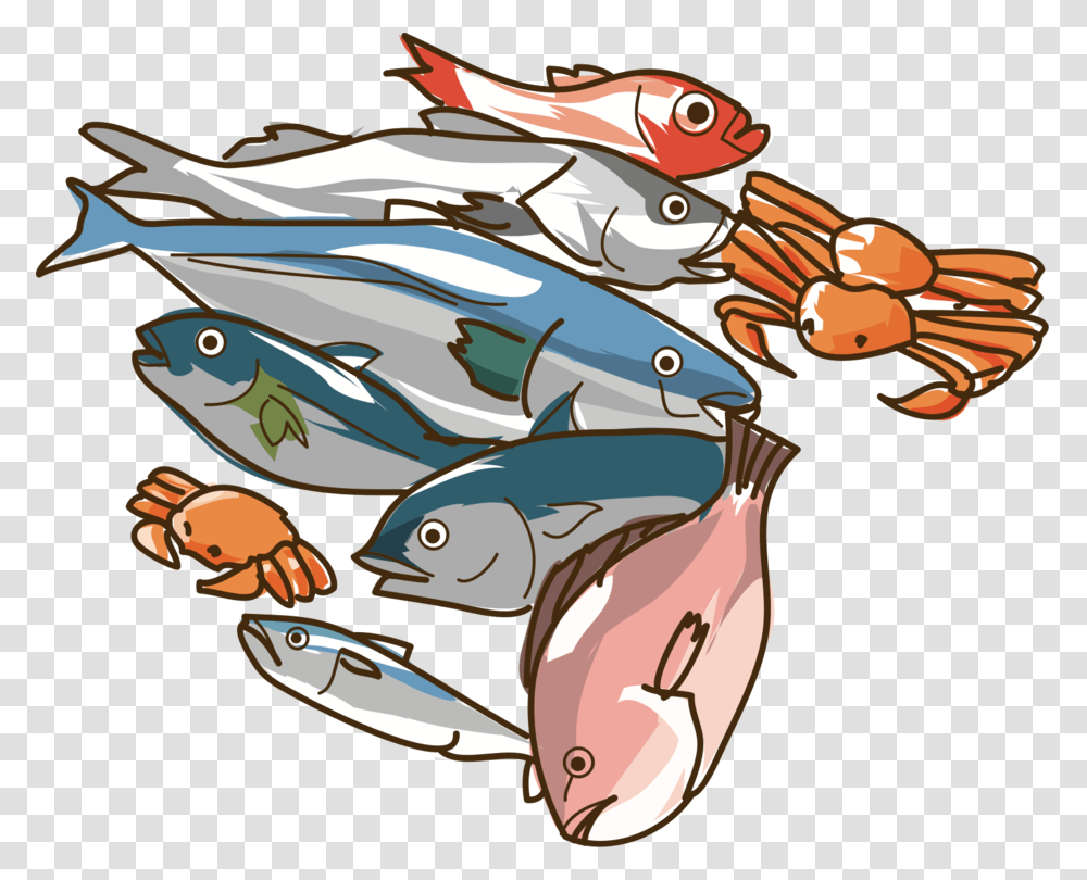 Marine Biologyseafoodartwork, Sea Life, Animal, Crab, Tuna Transparent Png