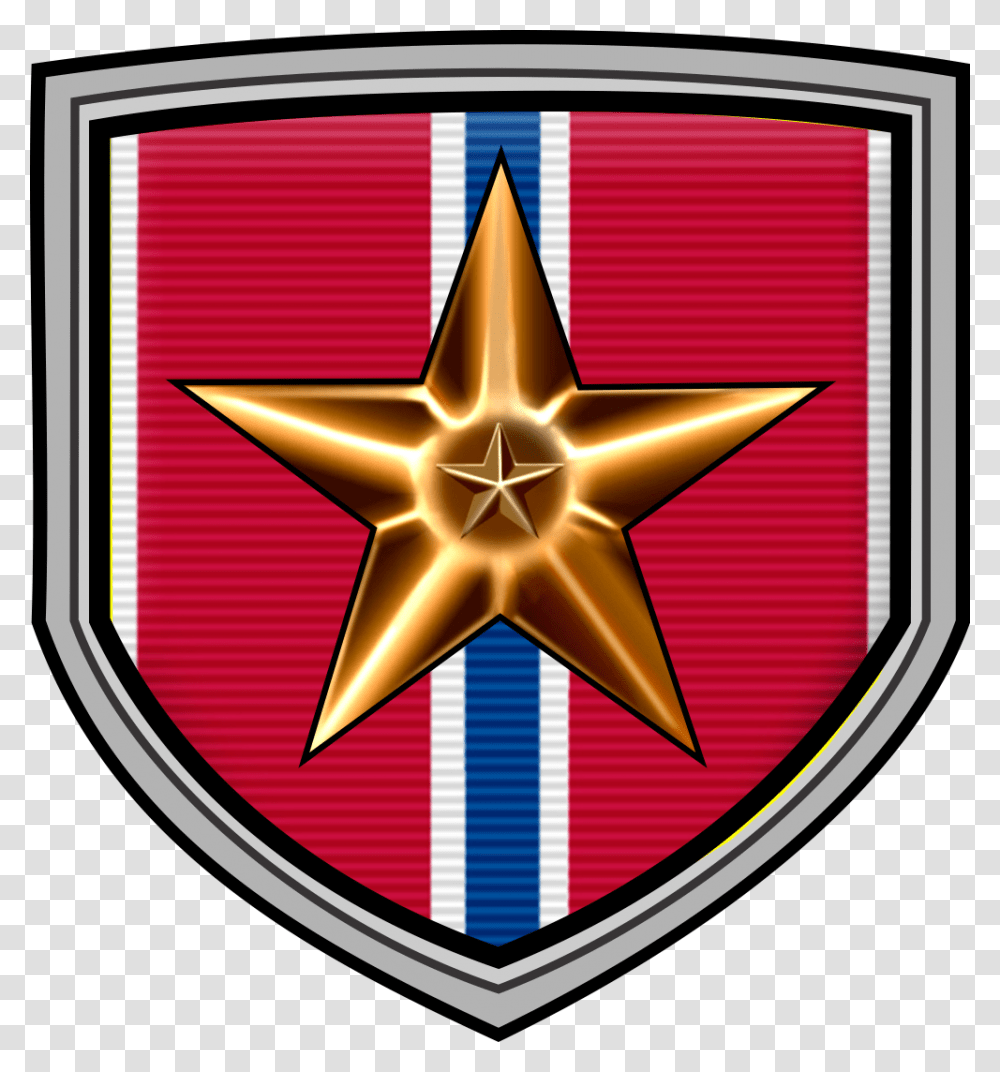 Marine Corps Bronze Star Medal Sticker Emblem, Armor, Cross, Shield Transparent Png