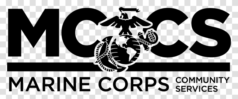 Marine Corps Community Services Logo, Stencil, Silhouette Transparent Png