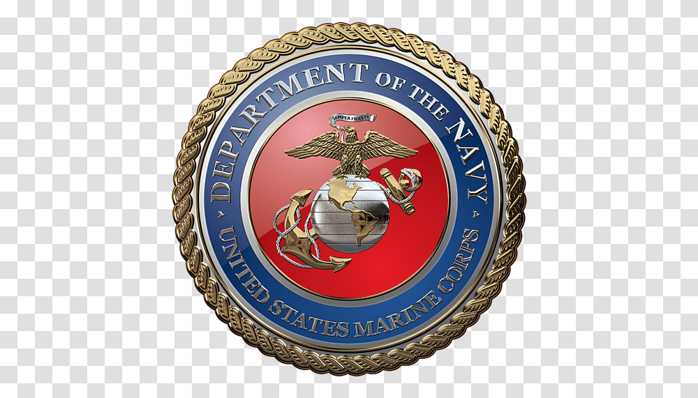 Marine Corps Logo, Trademark, Emblem, Badge Transparent Png