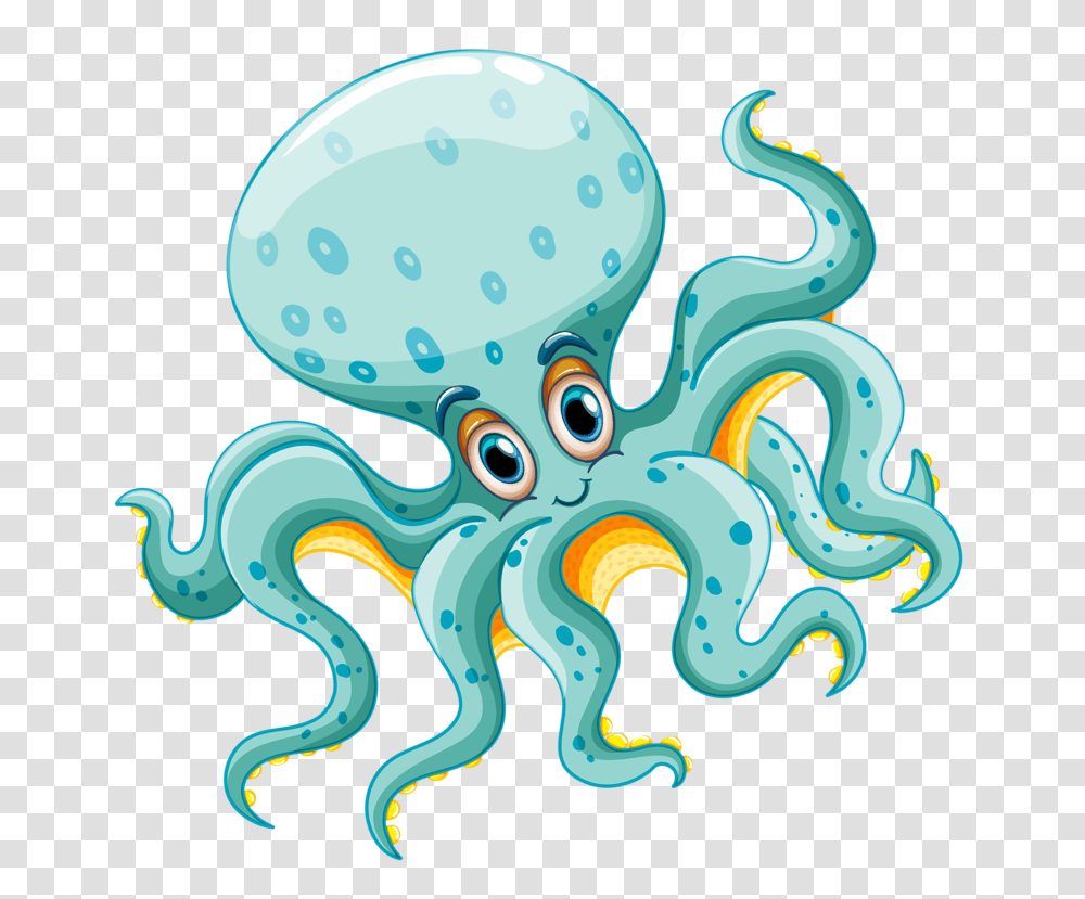 Marine Life Clipart Under Sea, Octopus, Invertebrate, Sea Life, Animal Transparent Png