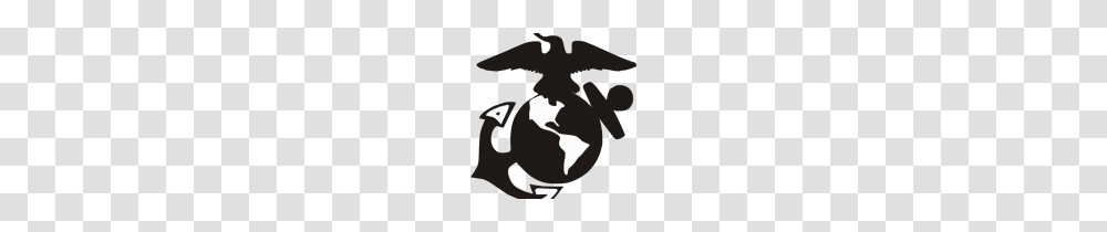 Marine Silhouette Usmc Emblem Clip Art Marine Logo Clip Art Usmc, Mammal, Animal, Stencil Transparent Png