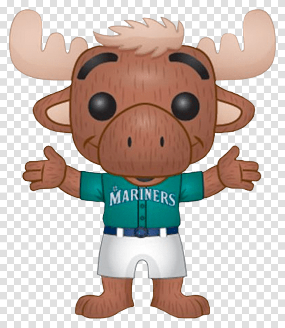 Mariner Moose Seattle Mariners Mascot Pop Vinyl Figure Mariner Moose, Toy, Person, Human, Plant Transparent Png