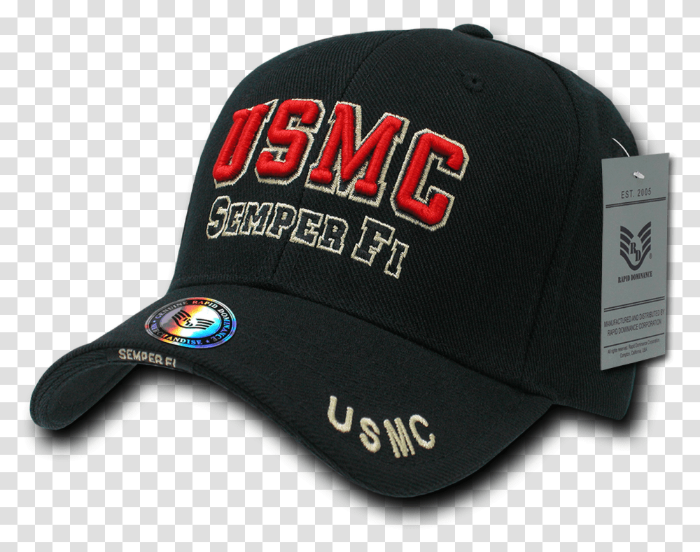 Marines Cap Usmc Semper Fi Black Gorras Red Bull Infiniti Sebastian Vettel, Apparel, Baseball Cap, Hat Transparent Png