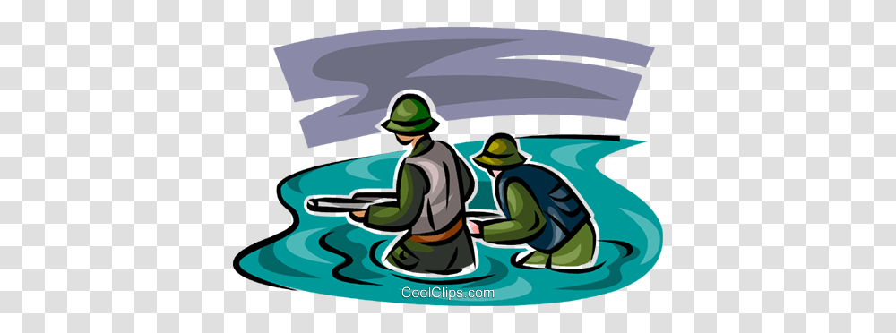 Marines Royalty Free Vector Clip Art Illustration, Person, Water, Outdoors, Fishing Transparent Png