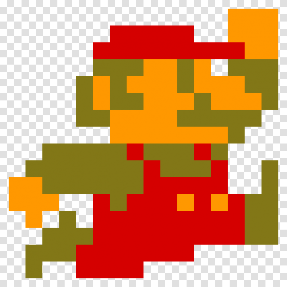 Mario 8 Bit Jumping First Aid Minecraft Transparent Png Pngset Com
