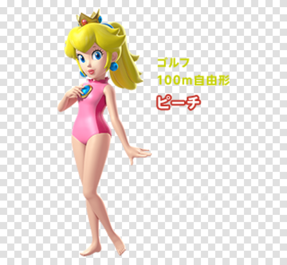 Mario Amp Sonic At The Olympic Games Mario And Sonic At The Rio 2016 Olympic Games Peach, Doll, Toy, Person, Human Transparent Png