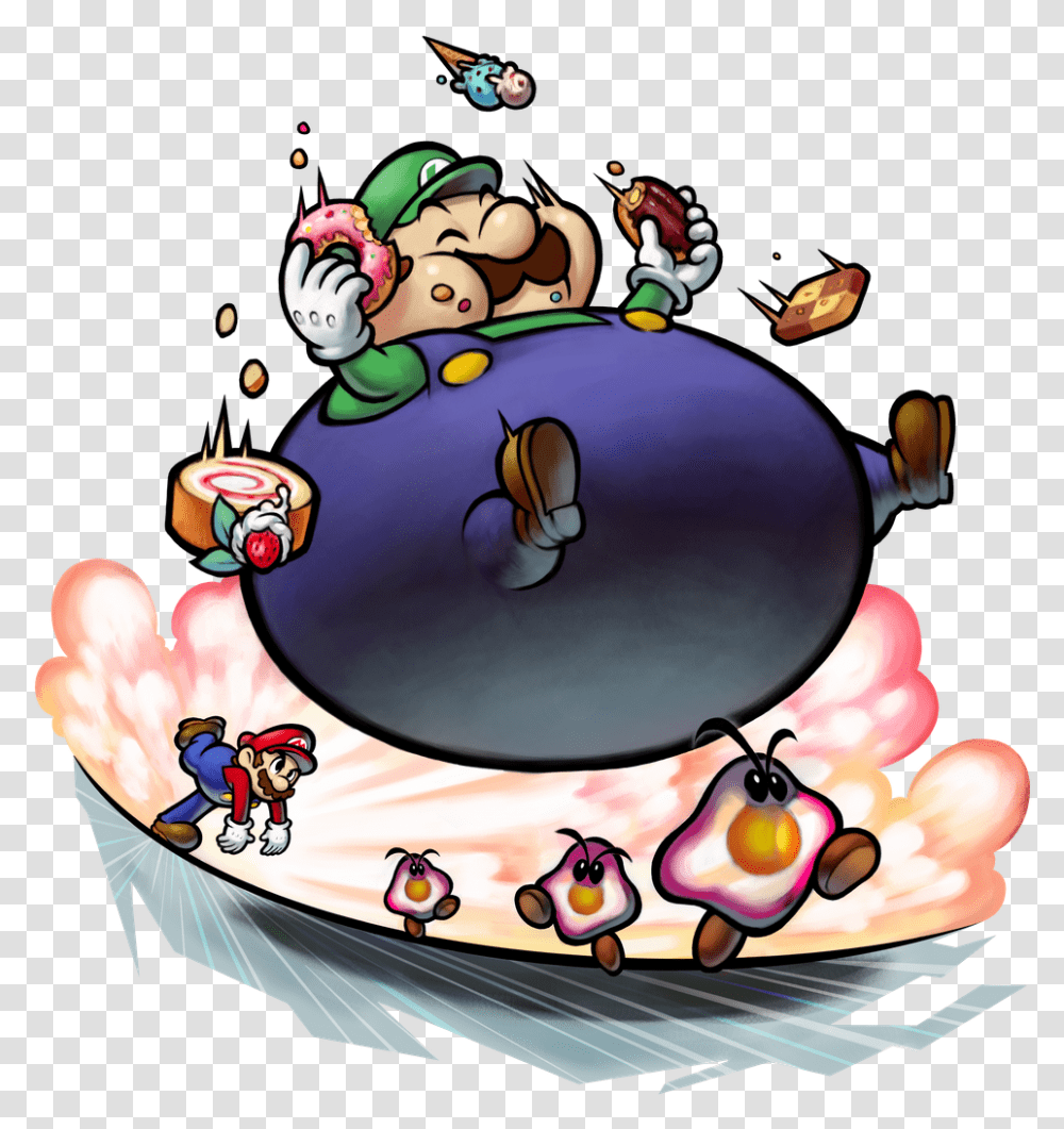 Mario And Luigi Bowser's Inside Story Nds, Birthday Cake, Dessert, Food, Super Mario Transparent Png