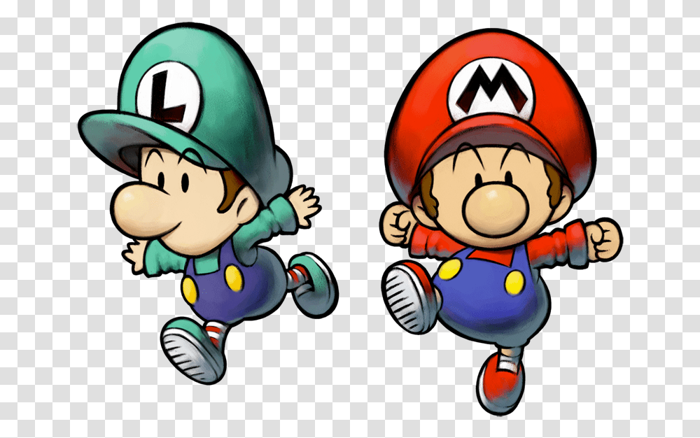 Mario And Luigi Clipart Baby Mario And Baby Luigi Partners In Time, Super Mario, Helmet, Apparel Transparent Png