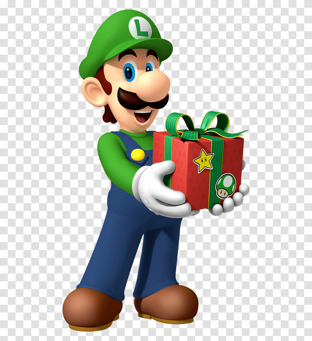 Mario And Luigi Mario Bros Happy Birthday Mario, Person, Human, Gift, Toy Transparent Png