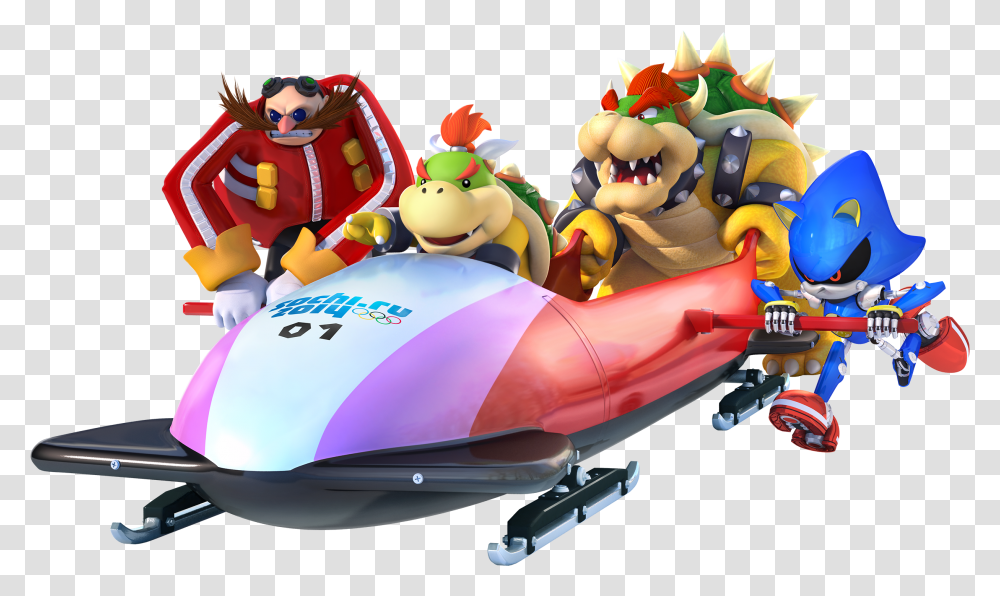 Mario And Sonic At The Sochi 2014 Olympic Winter Games, Transportation, Vehicle, Toy, Birthday Cake Transparent Png