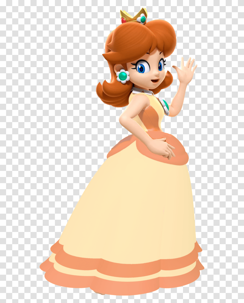 Mario And Sonic Daisy, Dress, Female, Person Transparent Png